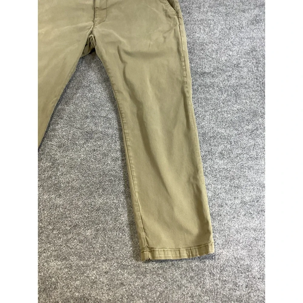 Mavi Johnny Slim Leg Pants Mens 40x30 Olive Green Stretch Casual Chino Pants
